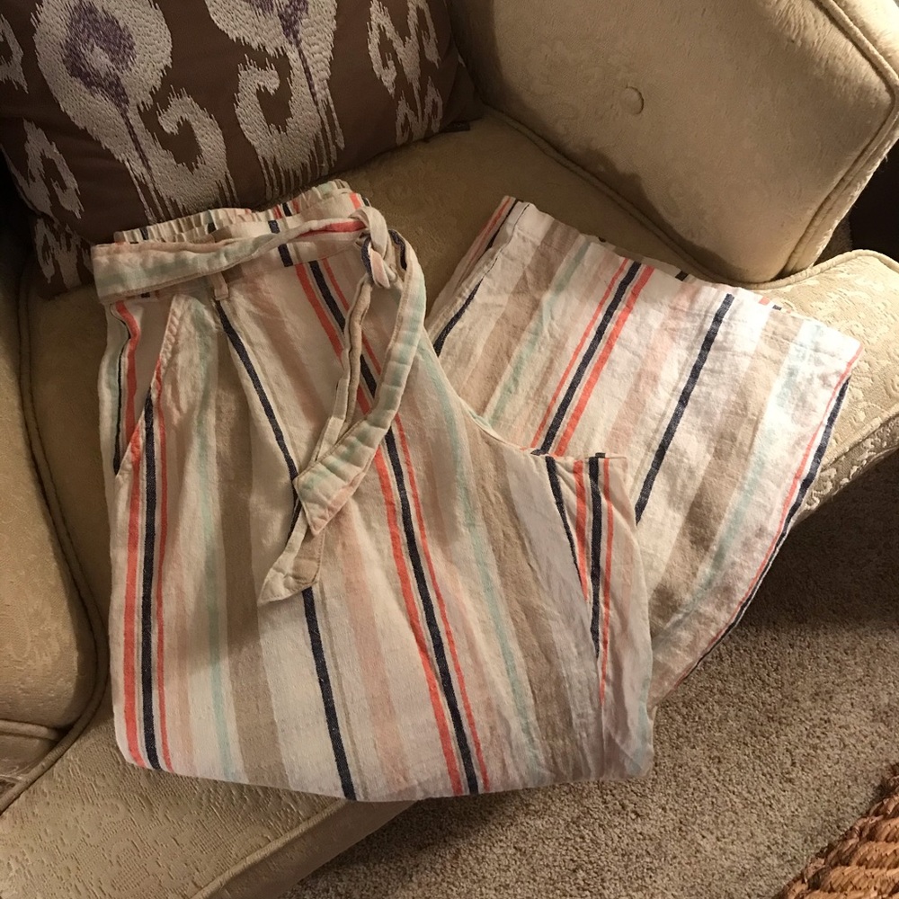 Jessica Simpson wide leg linen pants
